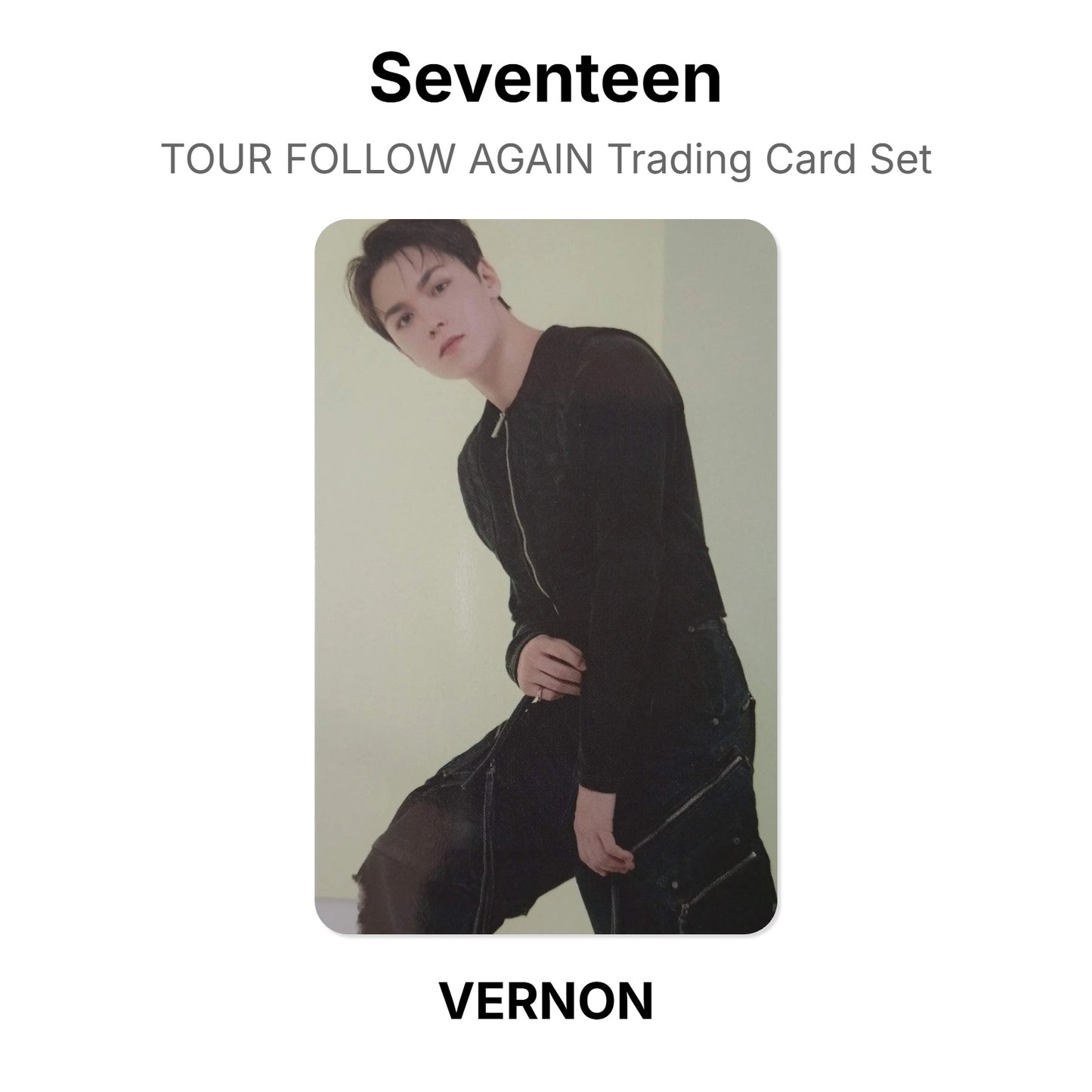 Seventeen TOUR FOLLOW AGAIN Trading Card Set Official Photocard