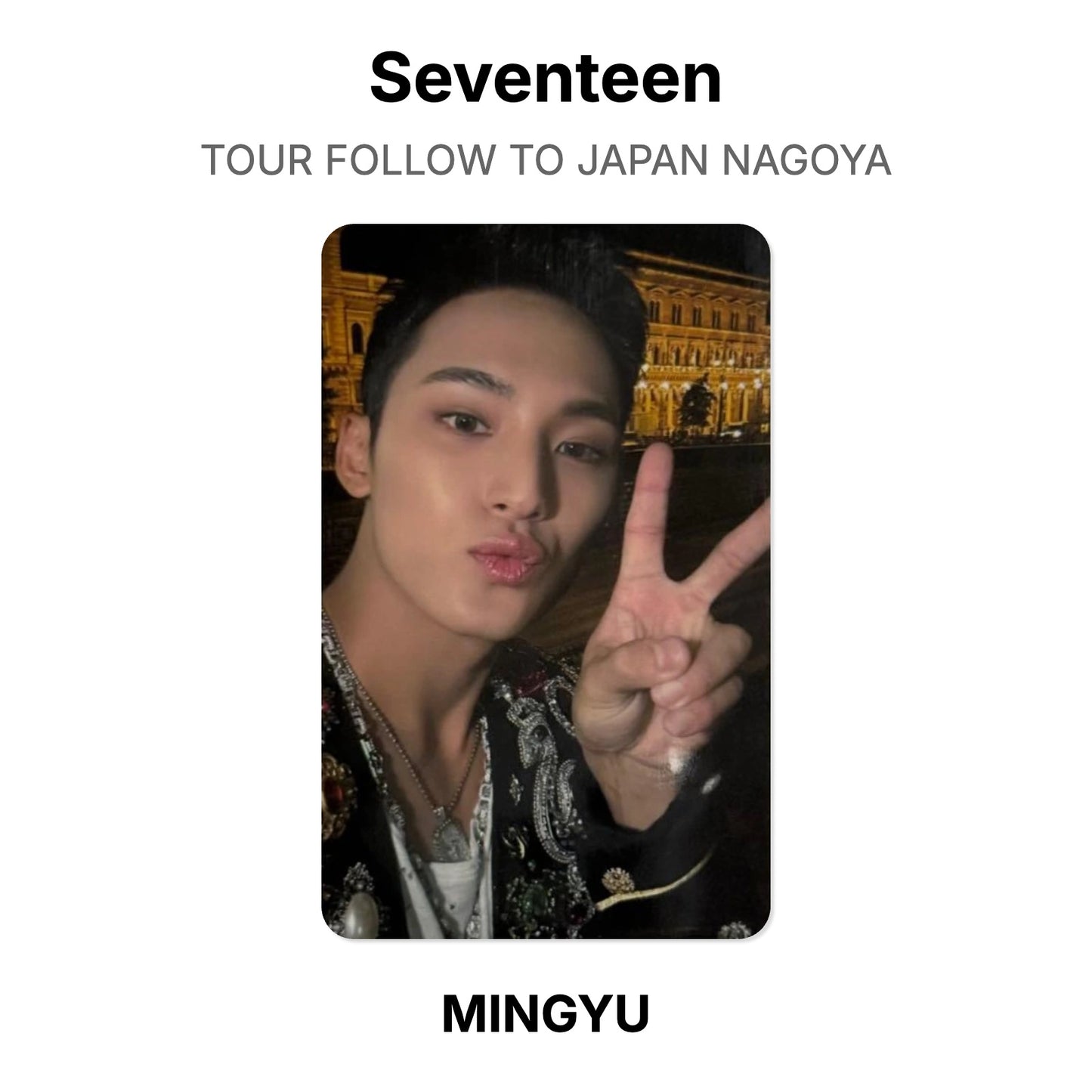 Seventeen TOUR FOLLOW TO JAPAN NAGOYA Official Photocard