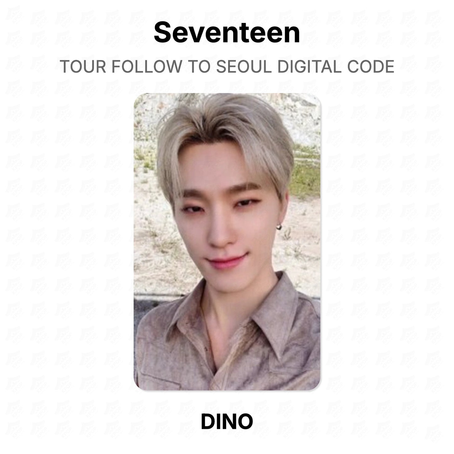 Seventeen TOUR FOLLOW TO SEOUL DIGITAL CODE Official Photocard