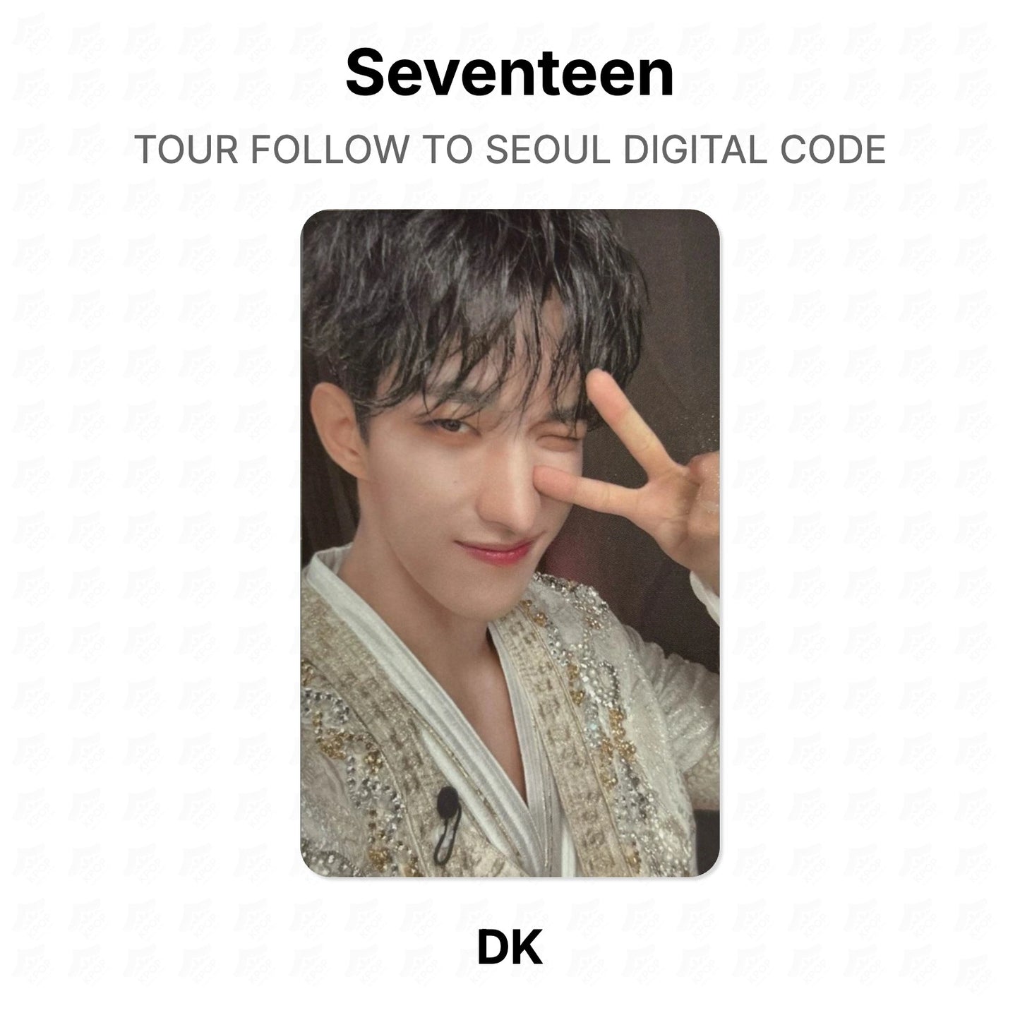 Seventeen TOUR FOLLOW TO SEOUL DIGITAL CODE Official Photocard