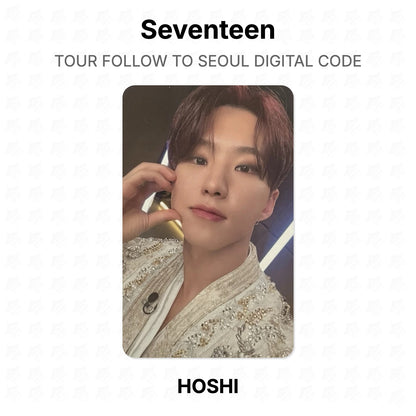 Seventeen TOUR FOLLOW TO SEOUL DIGITAL CODE Official Photocard