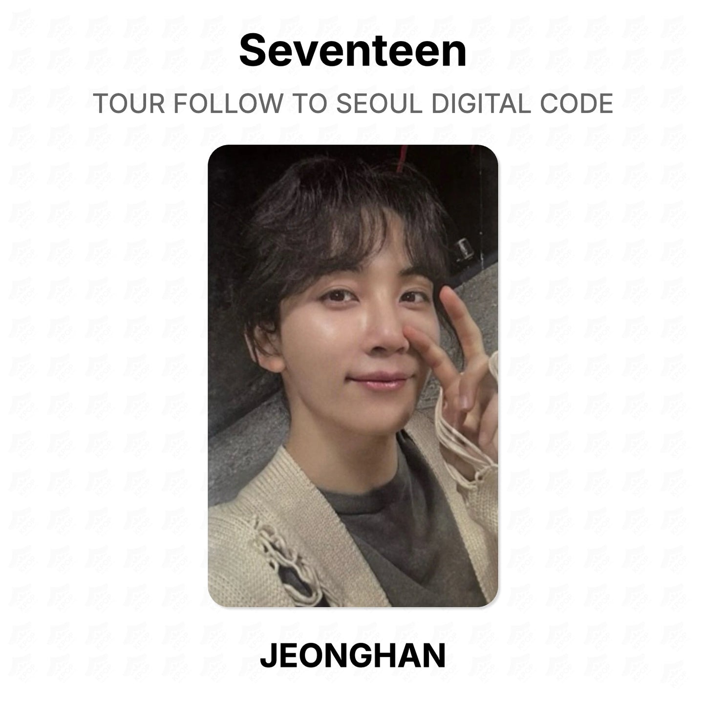 Seventeen TOUR FOLLOW TO SEOUL DIGITAL CODE Official Photocard