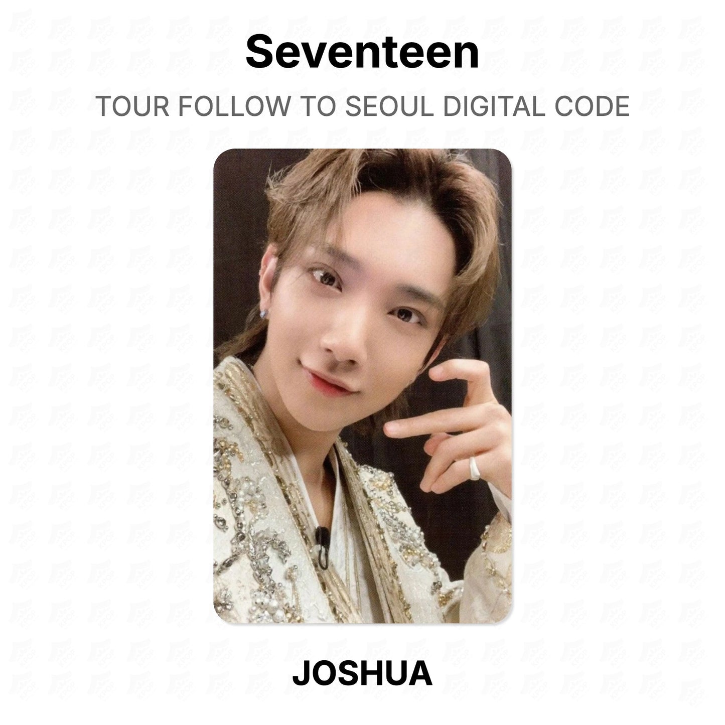 Seventeen TOUR FOLLOW TO SEOUL DIGITAL CODE Official Photocard
