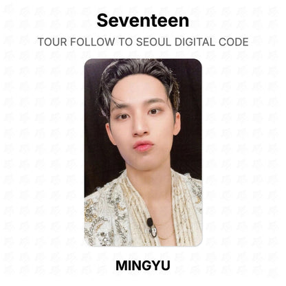 Seventeen TOUR FOLLOW TO SEOUL DIGITAL CODE Official Photocard