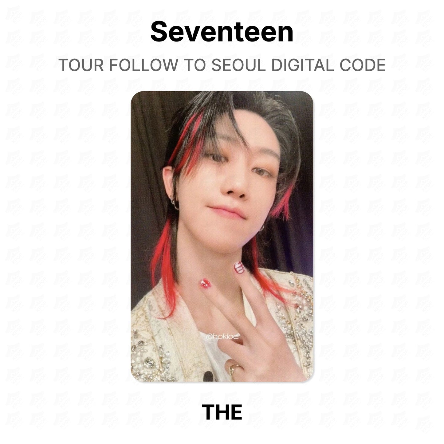 Seventeen TOUR FOLLOW TO SEOUL DIGITAL CODE Official Photocard