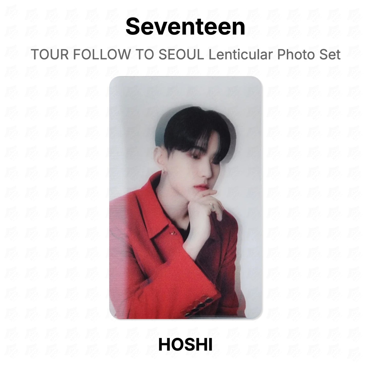 Seventeen TOUR FOLLOW TO SEOUL Lenticular Photo Set Official Photocard