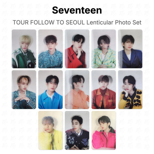 Seventeen TOUR FOLLOW TO SEOUL Lenticular Photo Set Official Photocard