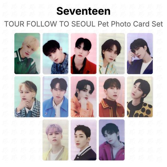 Seventeen TOUR FOLLOW TO SEOUL Pet Photo Card Set Official Photocard