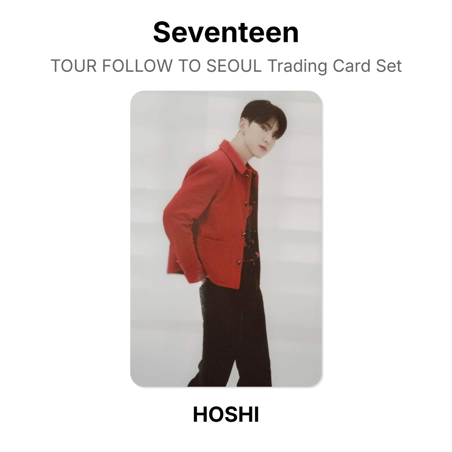 Seventeen TOUR FOLLOW TO SEOUL Trading Card Set photocard officielle