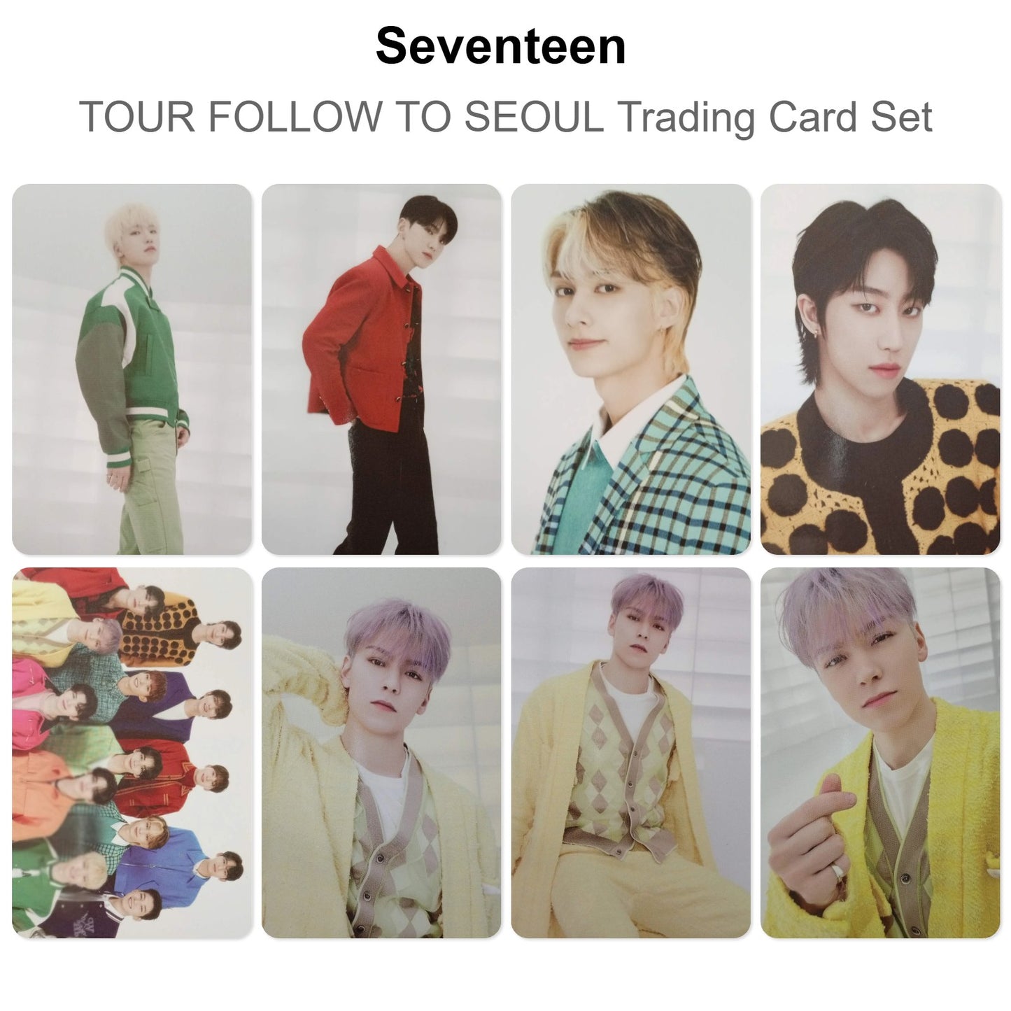 Seventeen TOUR FOLLOW TO SEOUL Trading Card Set photocard officielle