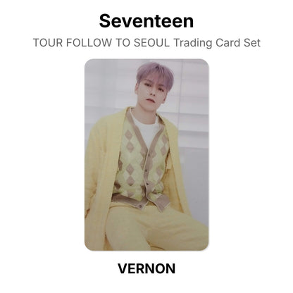 Seventeen TOUR FOLLOW TO SEOUL Trading Card Set photocard officielle
