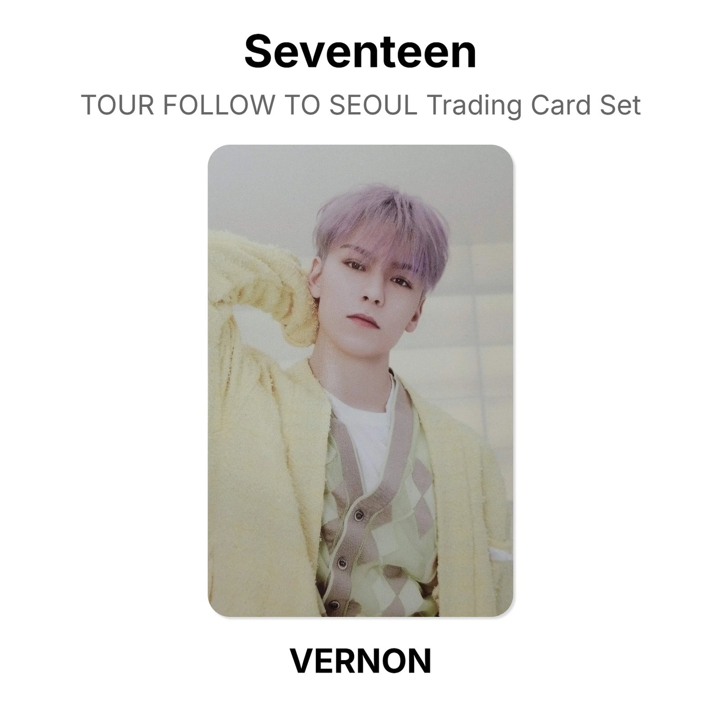 Seventeen TOUR FOLLOW TO SEOUL Trading Card Set photocard officielle