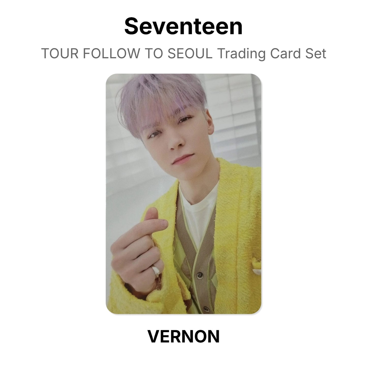 Seventeen TOUR FOLLOW TO SEOUL Trading Card Set photocard officielle