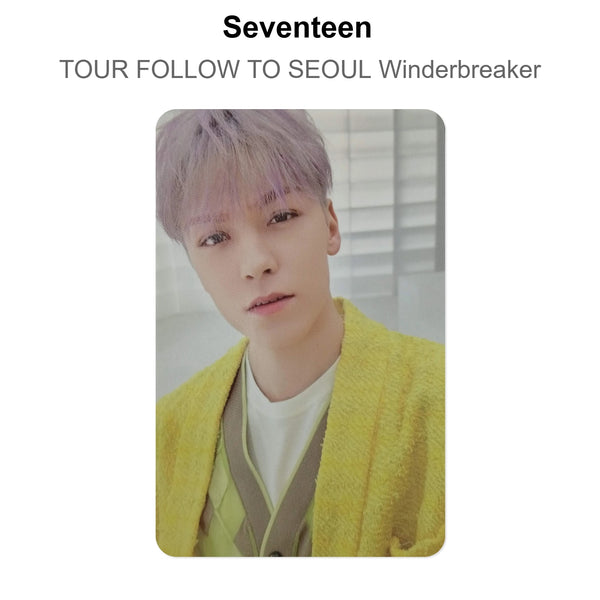 Seventeen TOUR FOLLOW TO SEOUL Winderbreaker Official Photocard