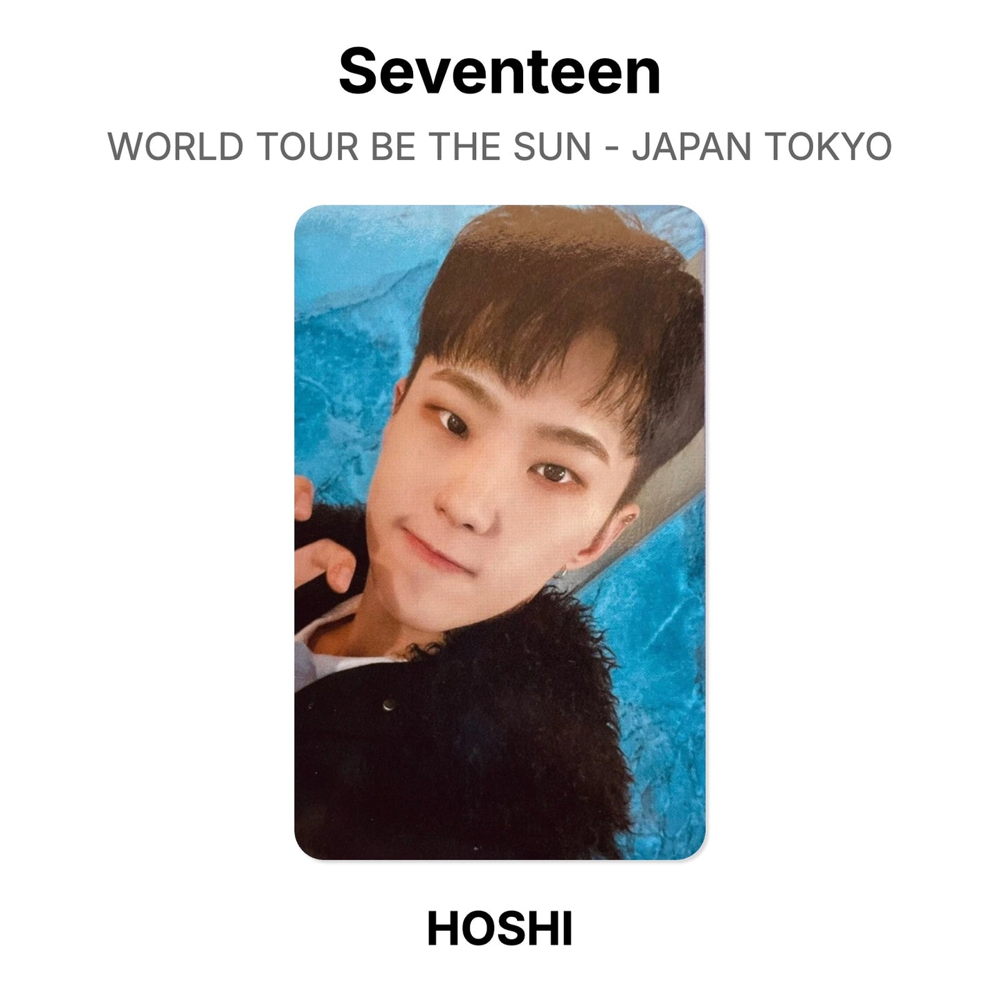 Seventeen WORLD TOUR BE THE SUN - JAPAN TOKYO Official Photocard