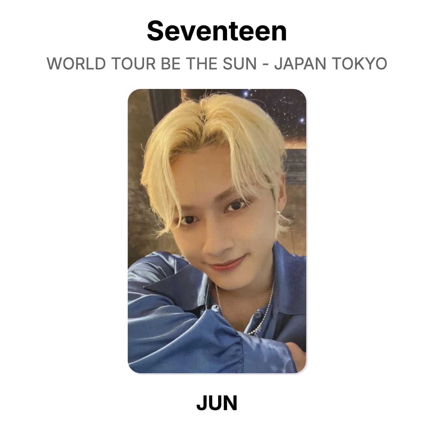Seventeen WORLD TOUR BE THE SUN - JAPAN TOKYO Official Photocard