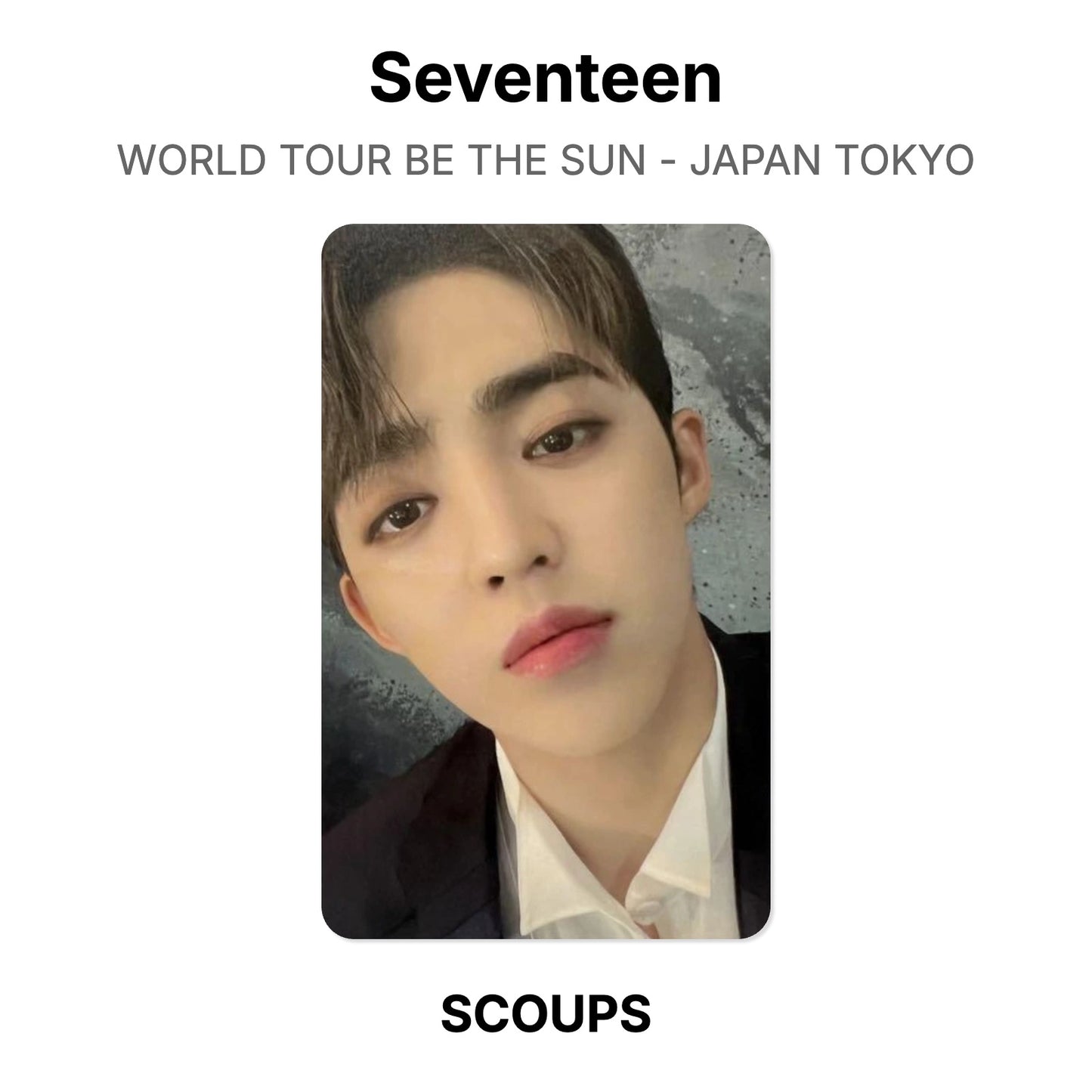 Seventeen WORLD TOUR BE THE SUN - JAPAN TOKYO Official Photocard