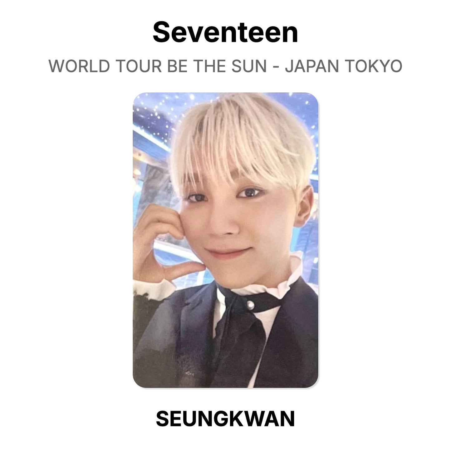 Seventeen WORLD TOUR BE THE SUN - JAPAN TOKYO Official Photocard