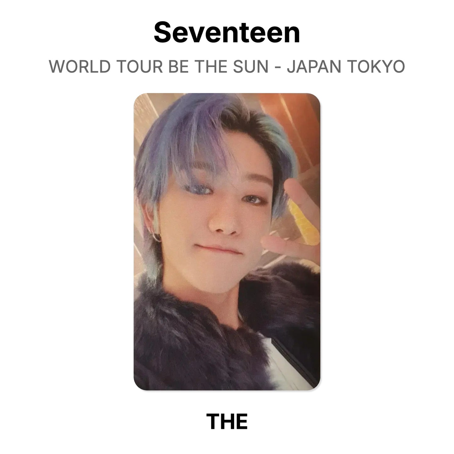 Seventeen WORLD TOUR BE THE SUN - JAPAN TOKYO Official Photocard