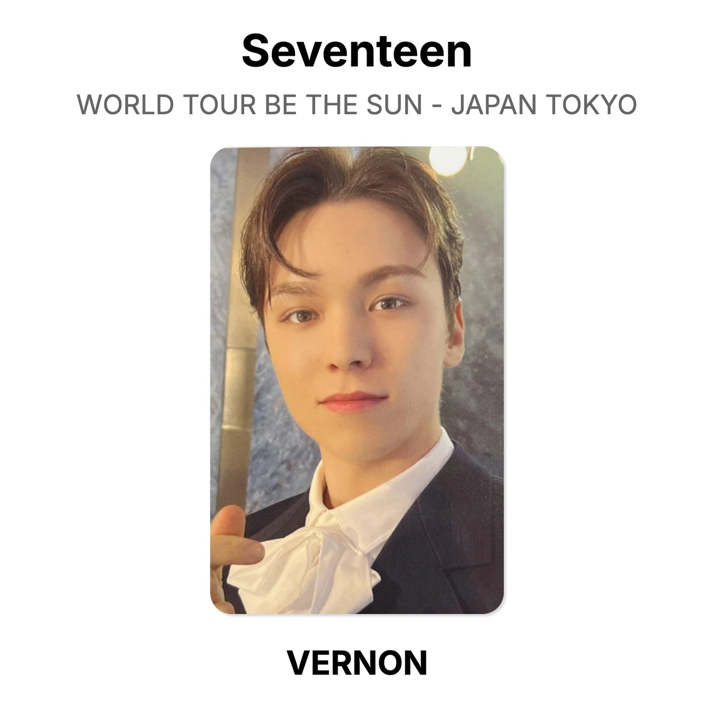 Seventeen WORLD TOUR BE THE SUN - JAPAN TOKYO Official Photocard