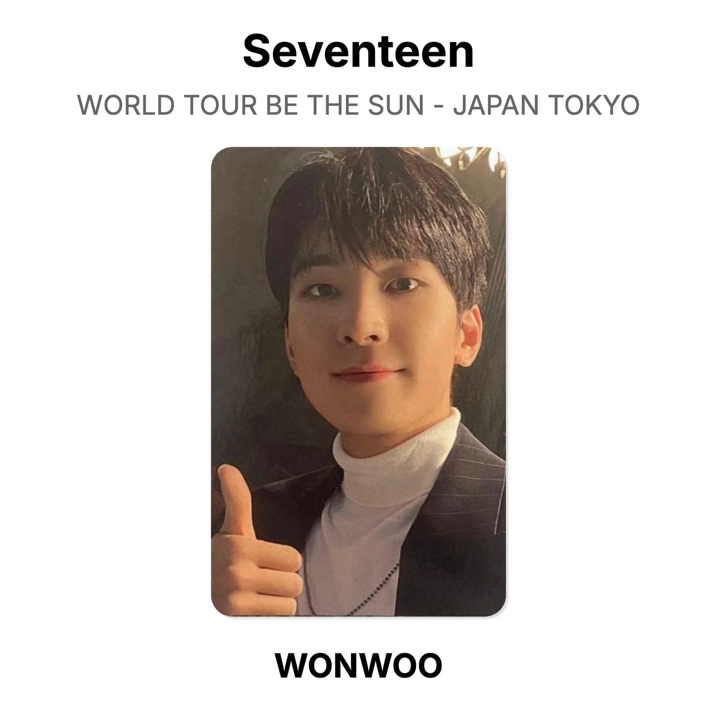 Seventeen WORLD TOUR BE THE SUN - JAPAN TOKYO Official Photocard