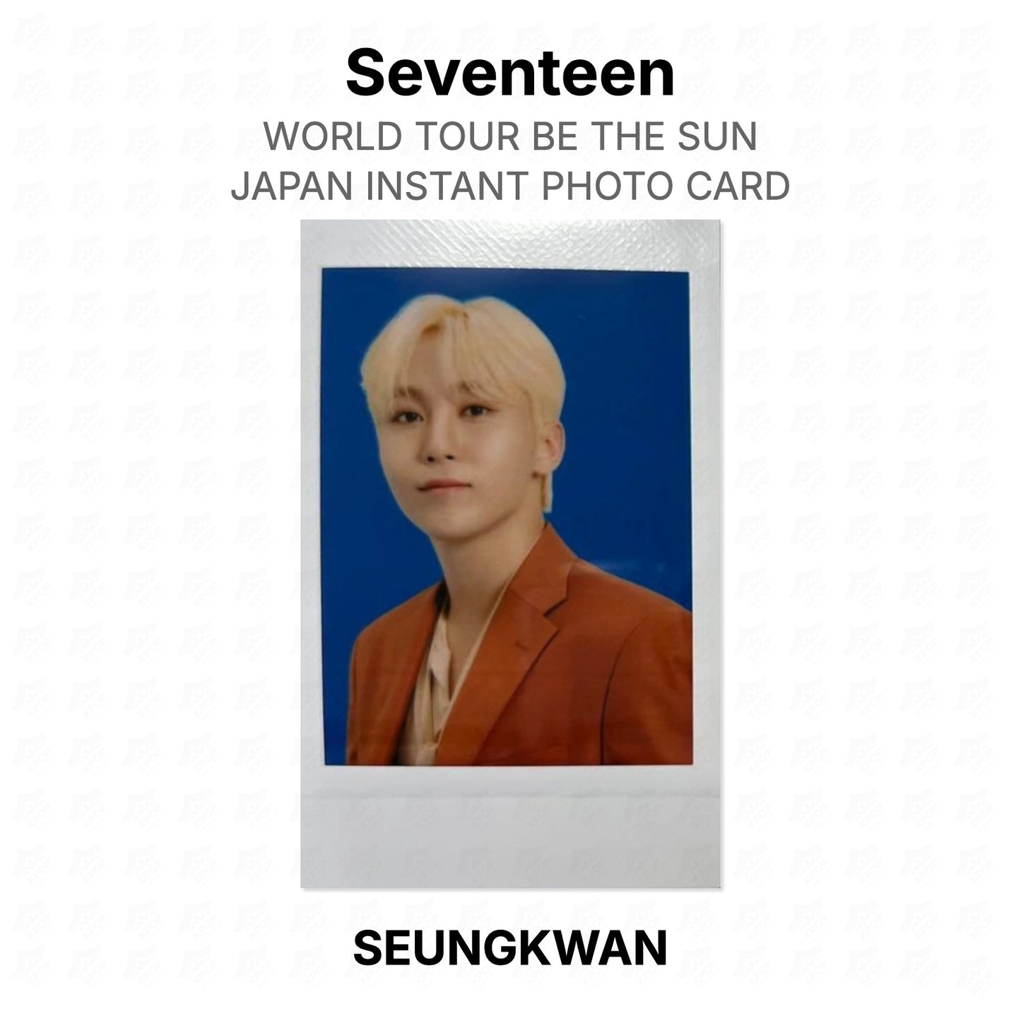 Seventeen WORLD TOUR BE THE SUN - JAPAN INSTANT PHOTO CARD Official Photocard