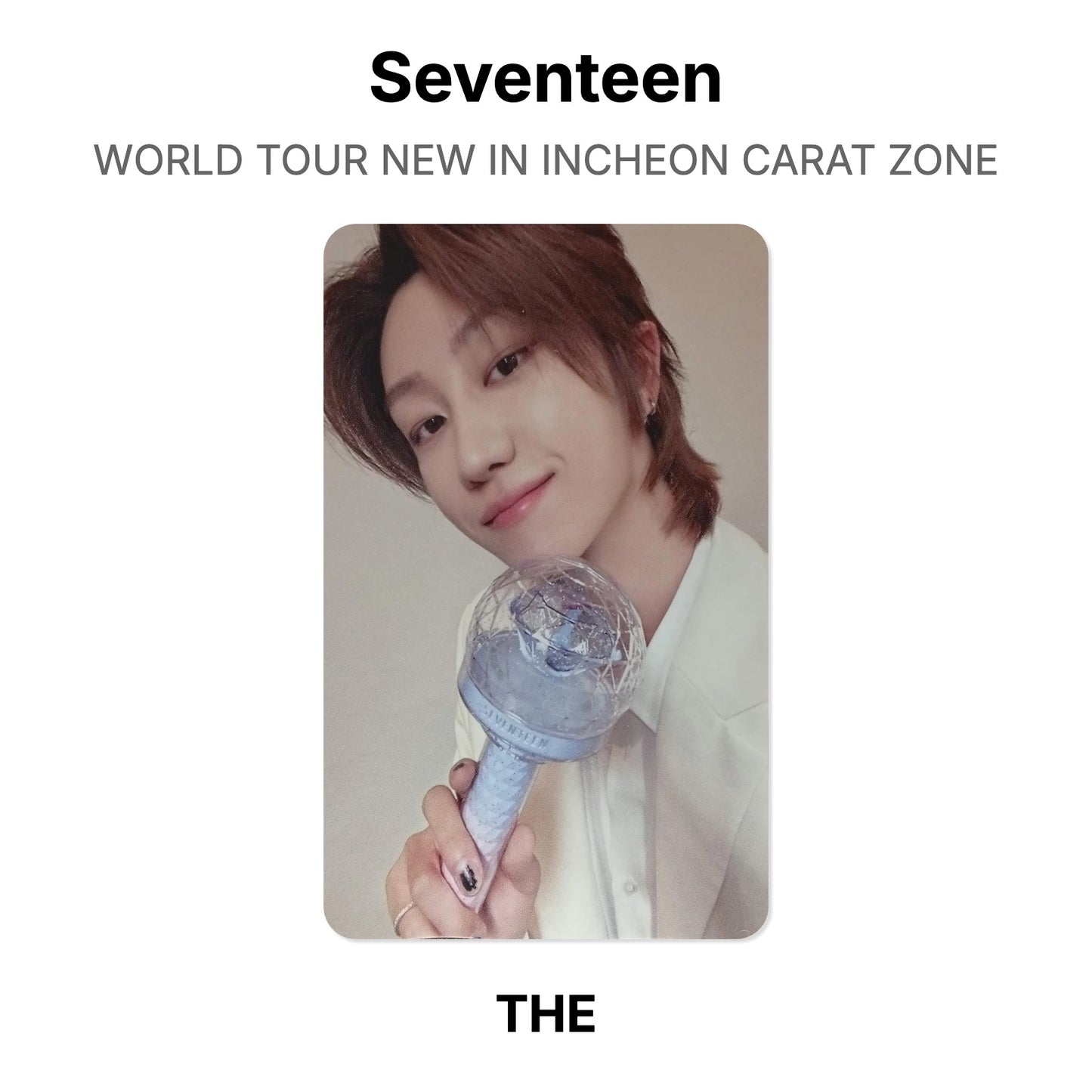 Seventeen WORLD TOUR NEW_ IN INCHEON CARAT ZONE Offizielle Photocard