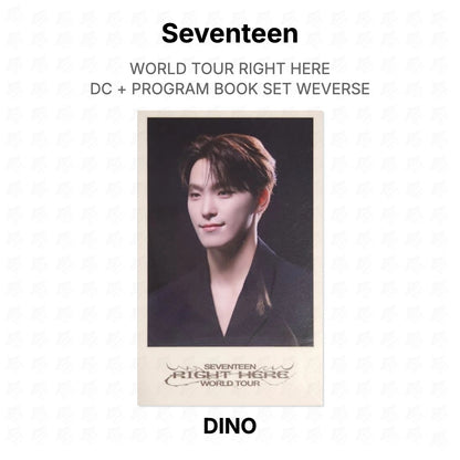 Seventeen WORLD TOUR RIGHT HERE DC + PROGRAM BOOK SET WEVERSE Official Photocard