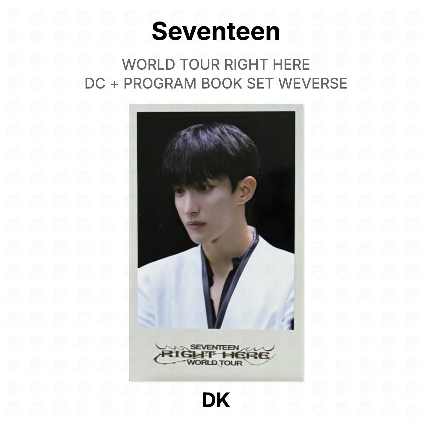 Seventeen WORLD TOUR RIGHT HERE DC + PROGRAM BOOK SET WEVERSE Official Photocard