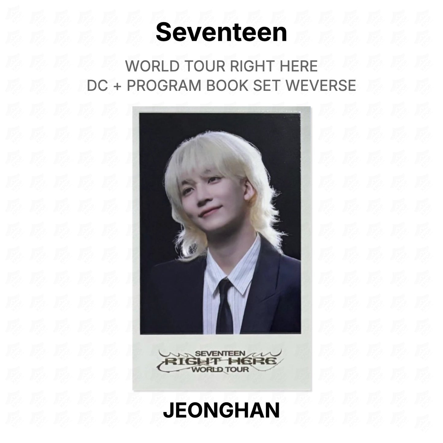 Seventeen WORLD TOUR RIGHT HERE DC + PROGRAM BOOK SET WEVERSE Official Photocard