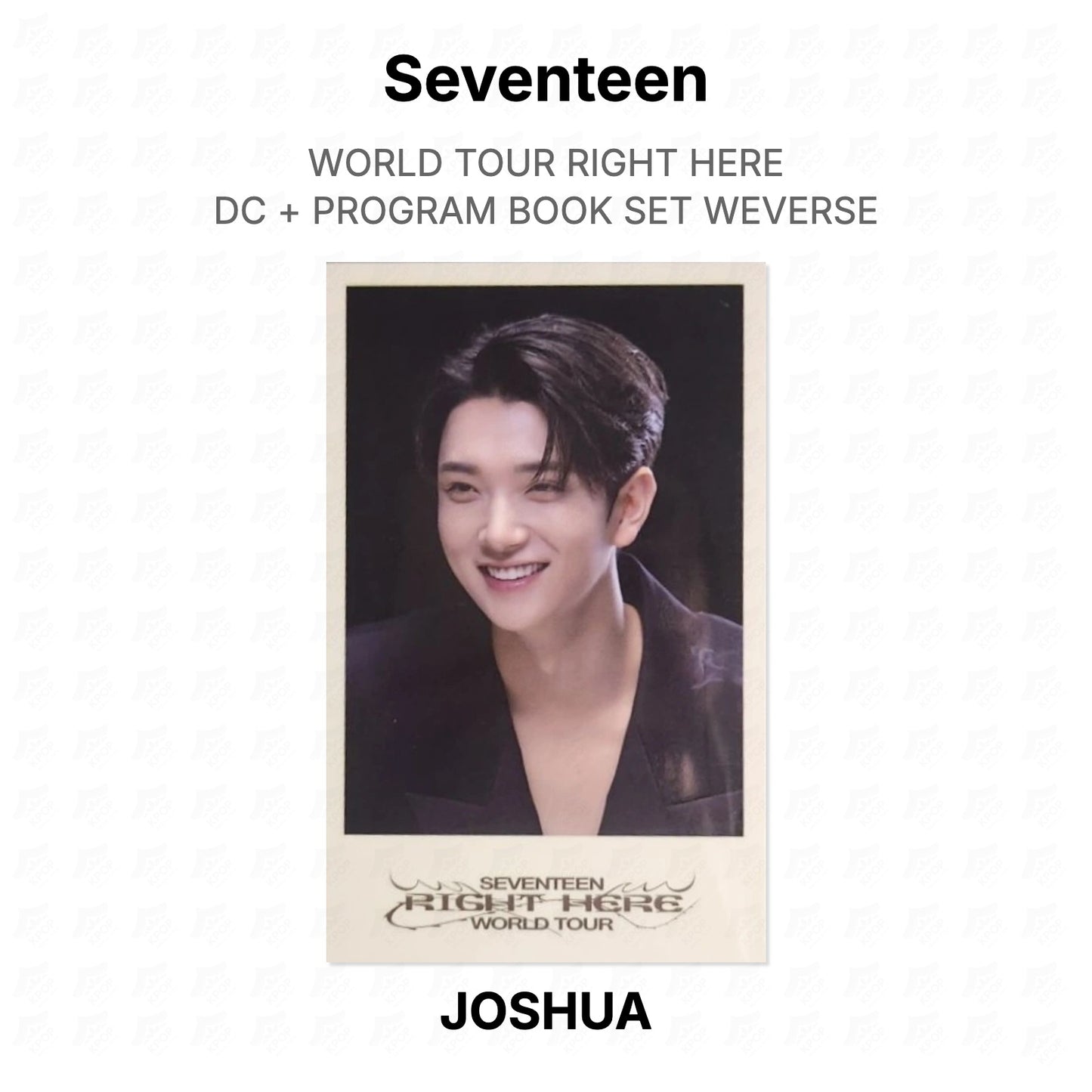 Seventeen WORLD TOUR RIGHT HERE DC + PROGRAM BOOK SET WEVERSE Official Photocard