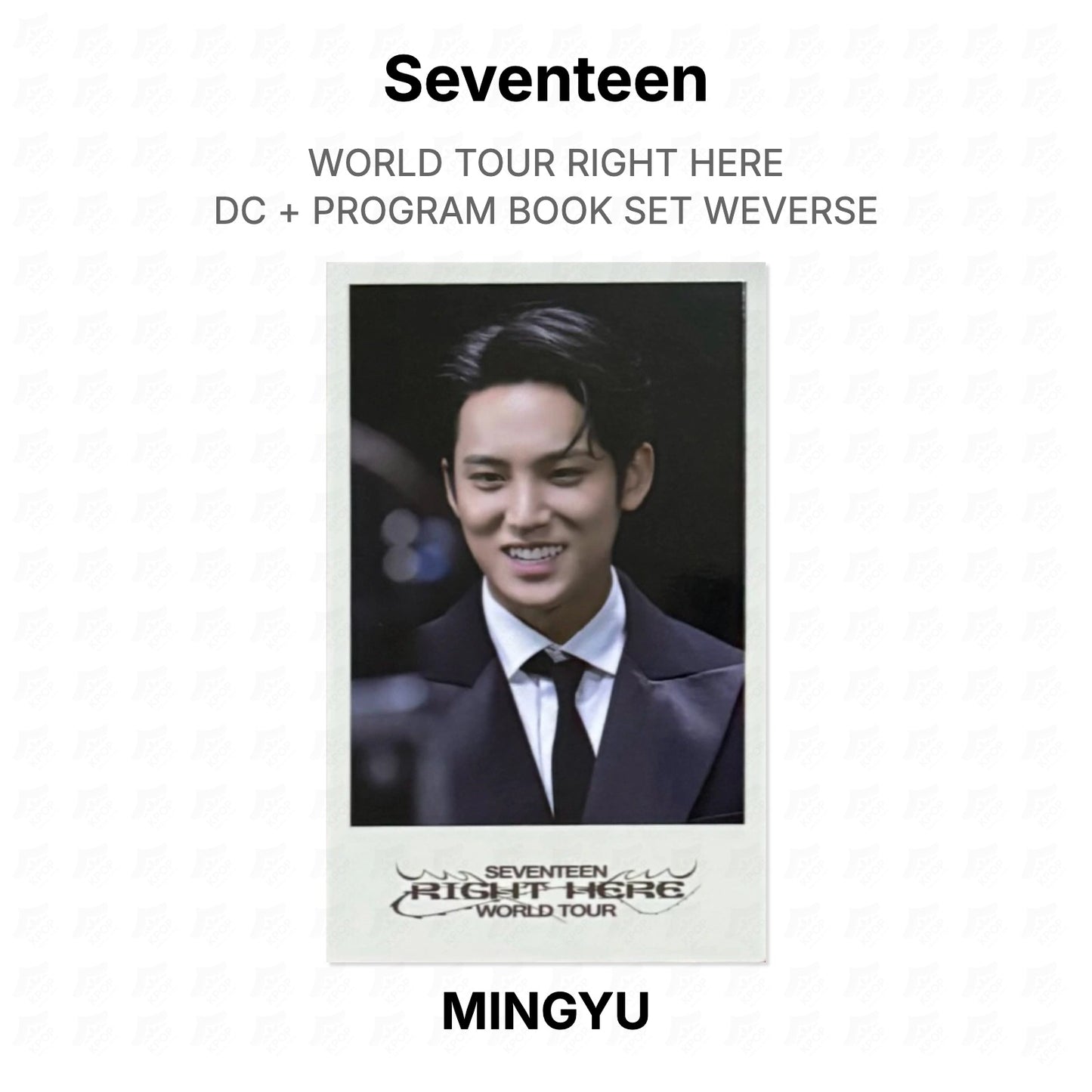 Seventeen WORLD TOUR RIGHT HERE DC + PROGRAM BOOK SET WEVERSE Official Photocard