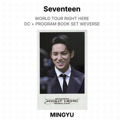 Seventeen WORLD TOUR RIGHT HERE DC + PROGRAM BOOK SET WEVERSE Official Photocard
