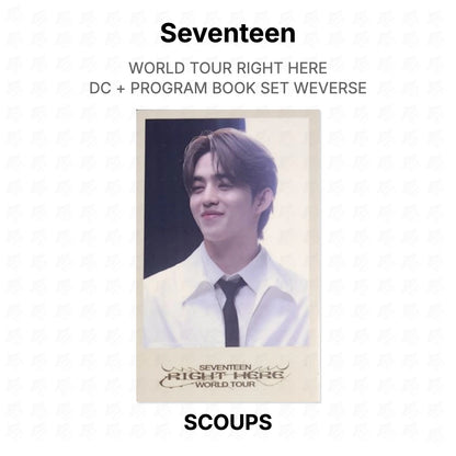 Seventeen WORLD TOUR RIGHT HERE DC + PROGRAM BOOK SET WEVERSE Official Photocard