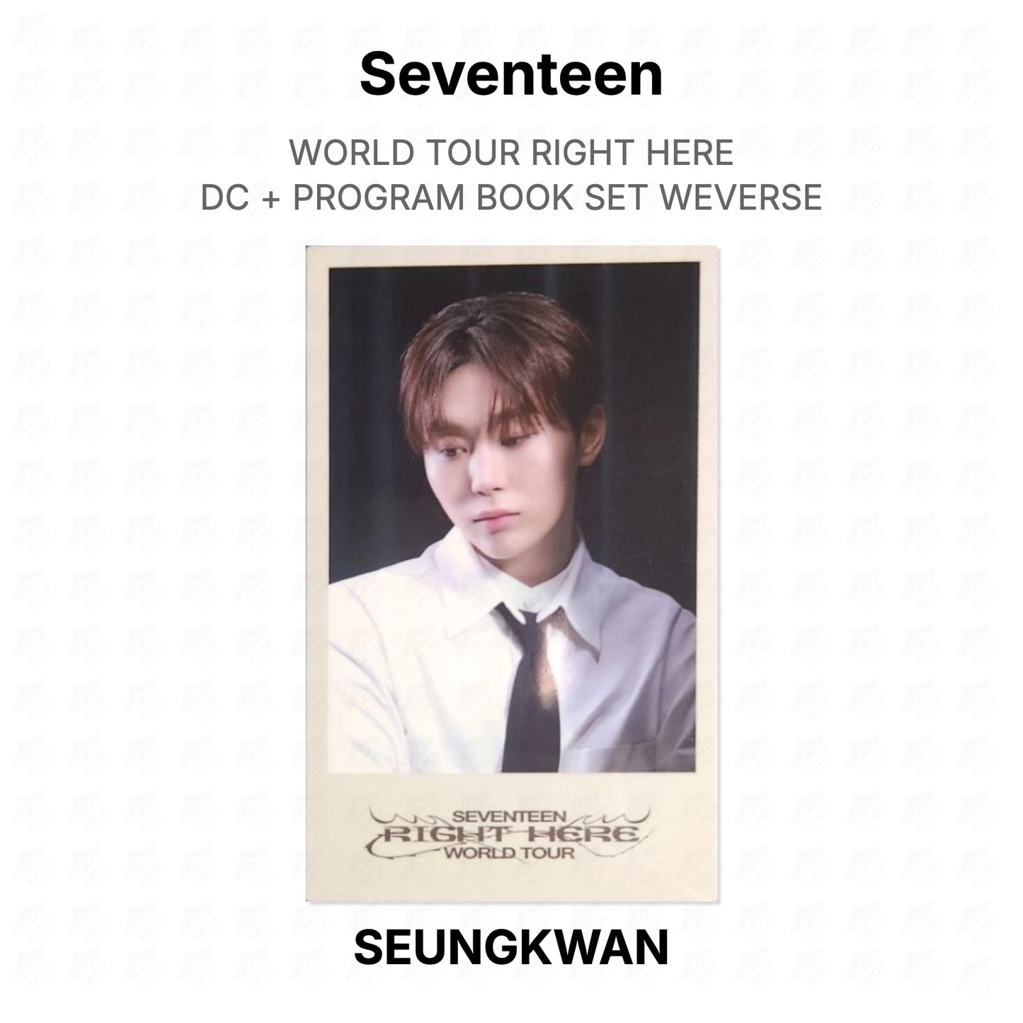 Seventeen WORLD TOUR RIGHT HERE DC + PROGRAM BOOK SET WEVERSE Official Photocard
