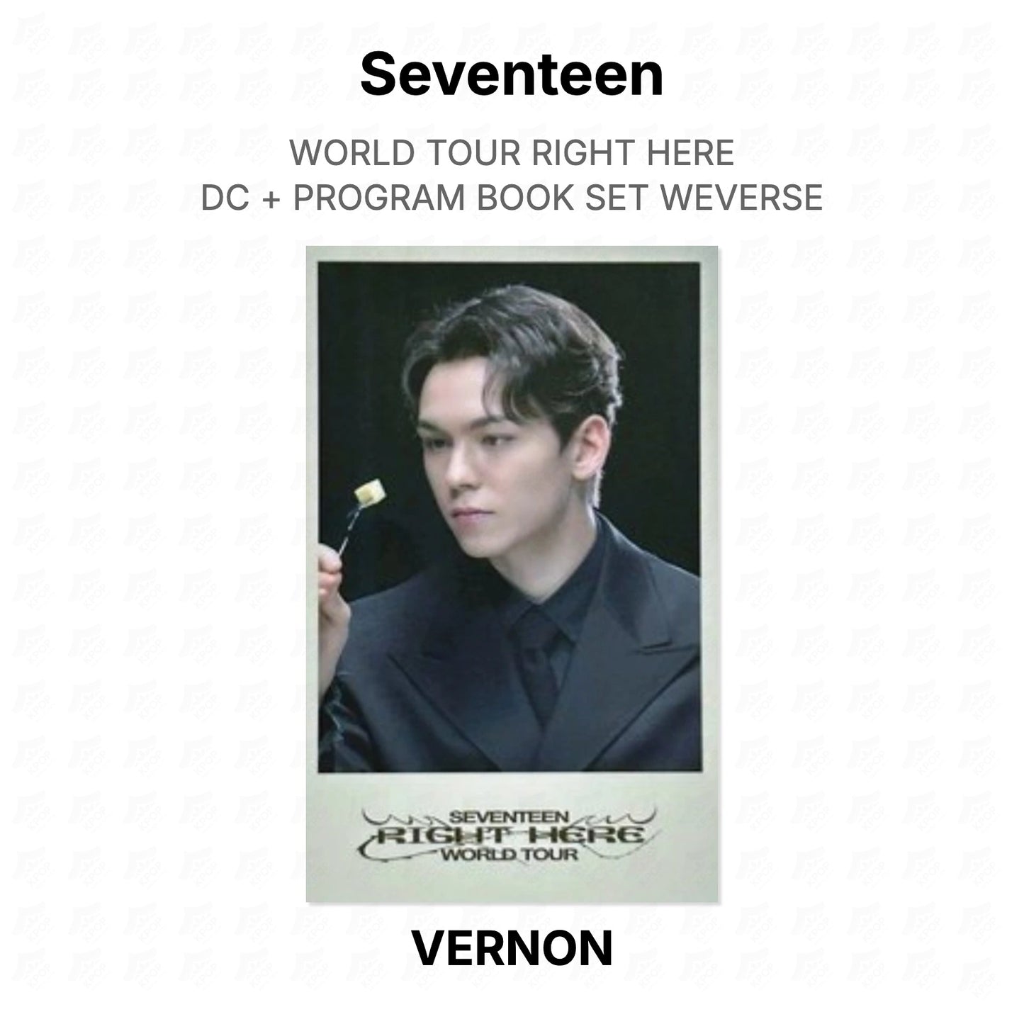 Seventeen WORLD TOUR RIGHT HERE DC + PROGRAM BOOK SET WEVERSE Official Photocard