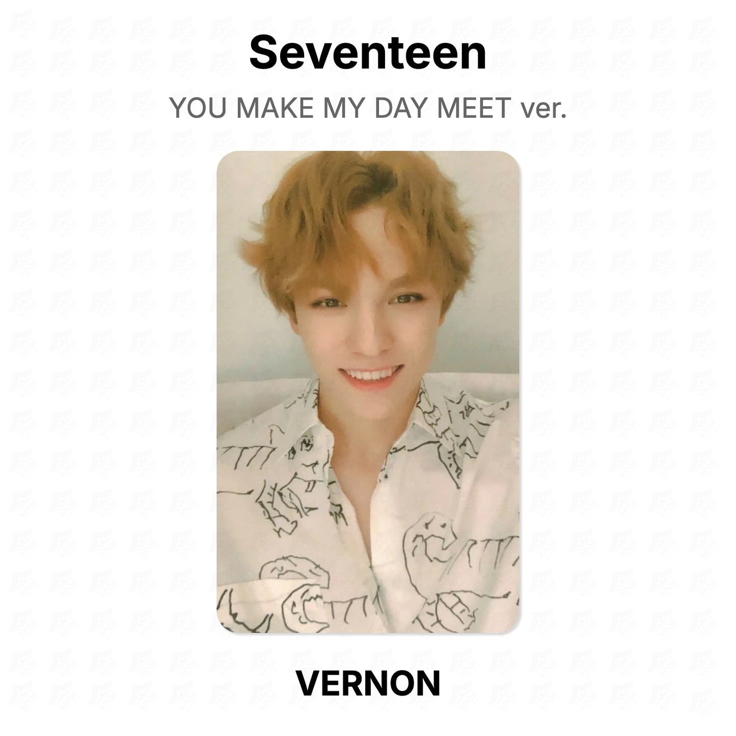 Seventeen YOU MAKE MY DAY MEET ver. Offizielle Photocard