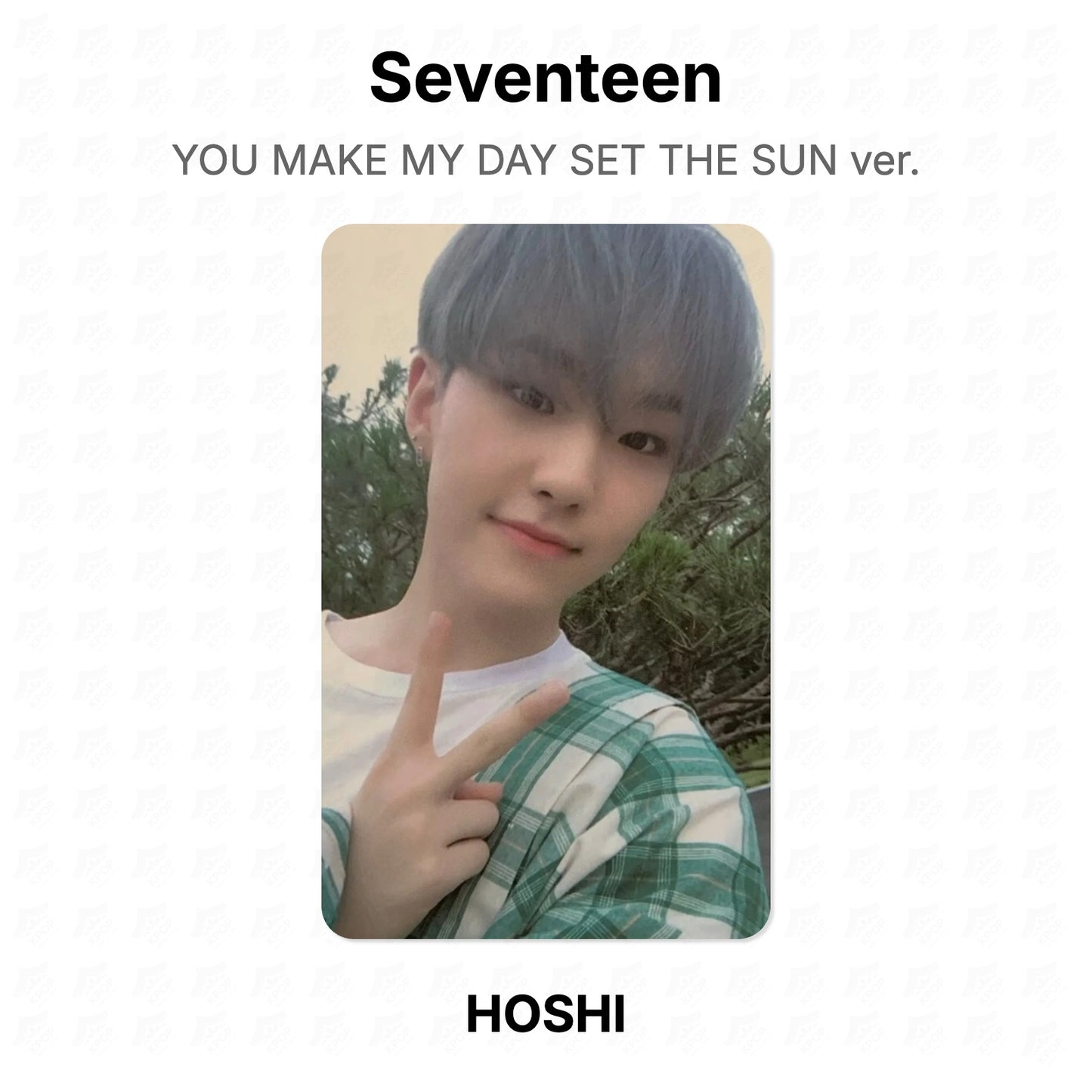 Seventeen YOU MAKE MY DAY SET THE SUN ver. photocard oficial