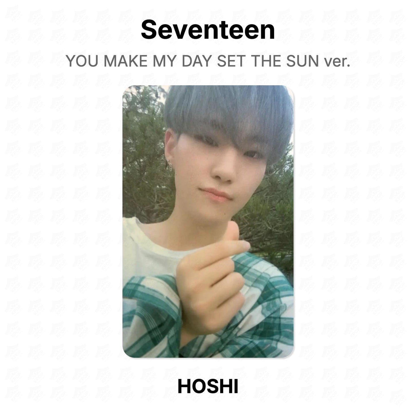 Seventeen YOU MAKE MY DAY SET THE SUN ver. photocard oficial