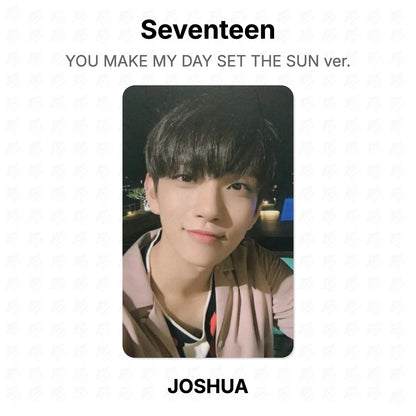 Seventeen YOU MAKE MY DAY SET THE SUN ver. photocard oficial