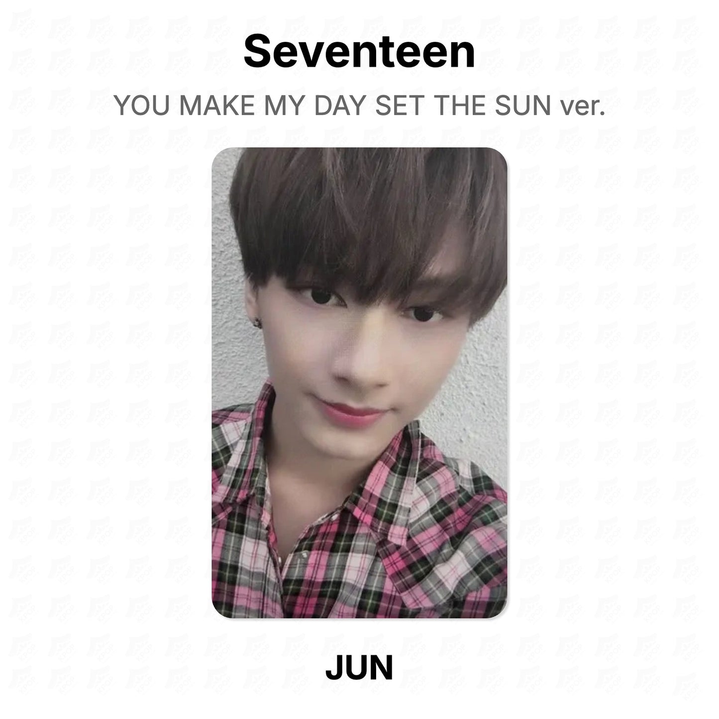 Seventeen YOU MAKE MY DAY SET THE SUN ver. photocard oficial