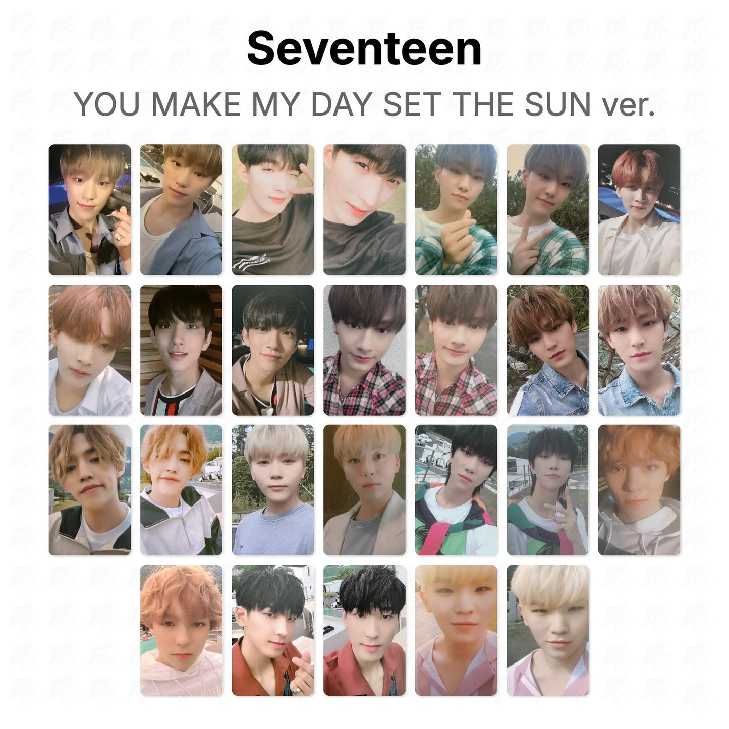 Seventeen YOU MAKE MY DAY SET THE SUN ver. photocard oficial