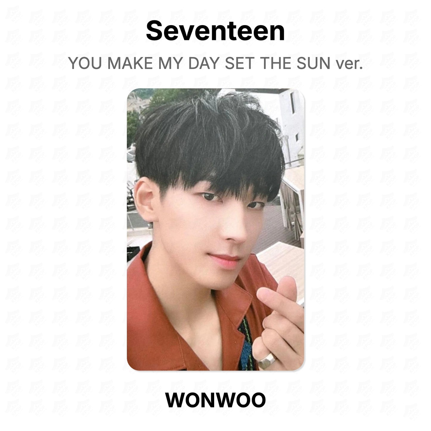 Seventeen YOU MAKE MY DAY SET THE SUN ver. photocard oficial