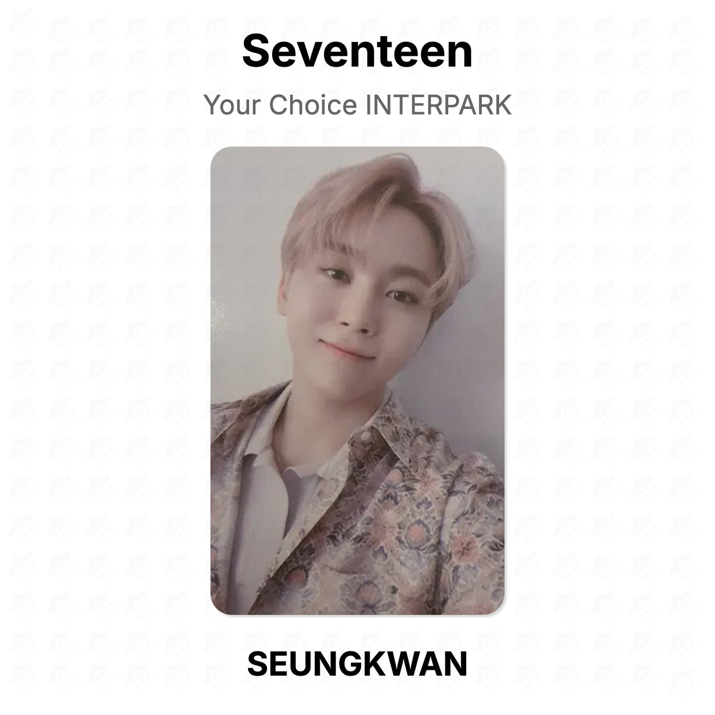 Seventeen Your Choice INTERPARK Official Photocard