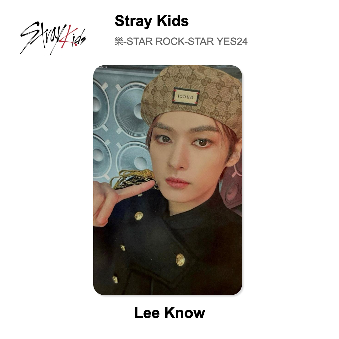 Stray Kids ROCK(樂)-STAR YES24 POB Official Photocard