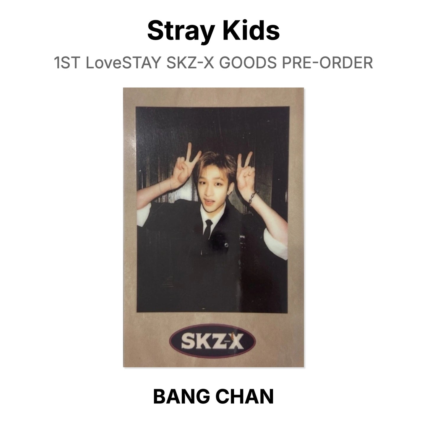Stray Kids 1ST LoveSTAY SKZ-X GOODS PRE-ORDER Official Photocard