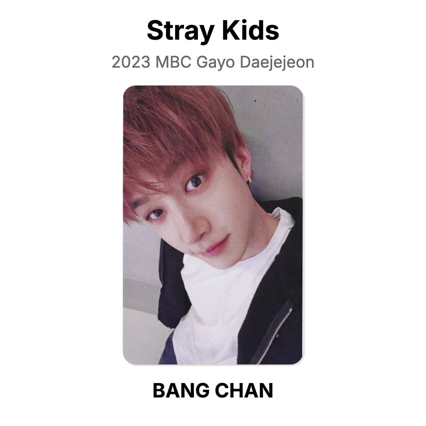 Stray Kids 2023 MBC Gayo Daejejeon Official Photocard
