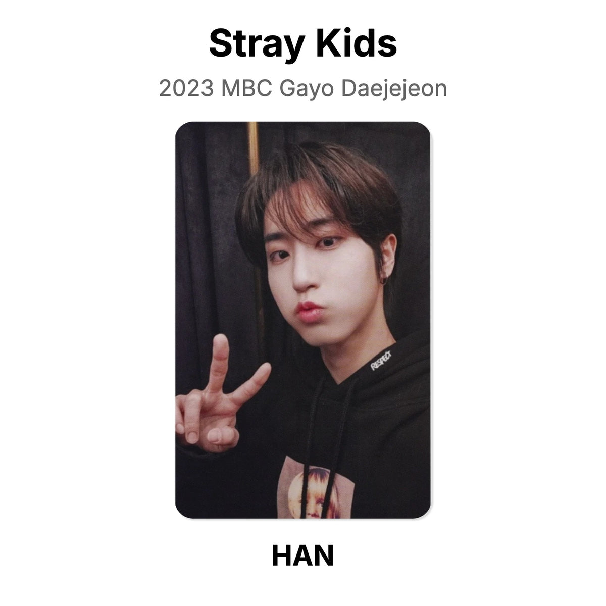 Stray Kids 2023 MBC Gayo Daejejeon Official Photocard