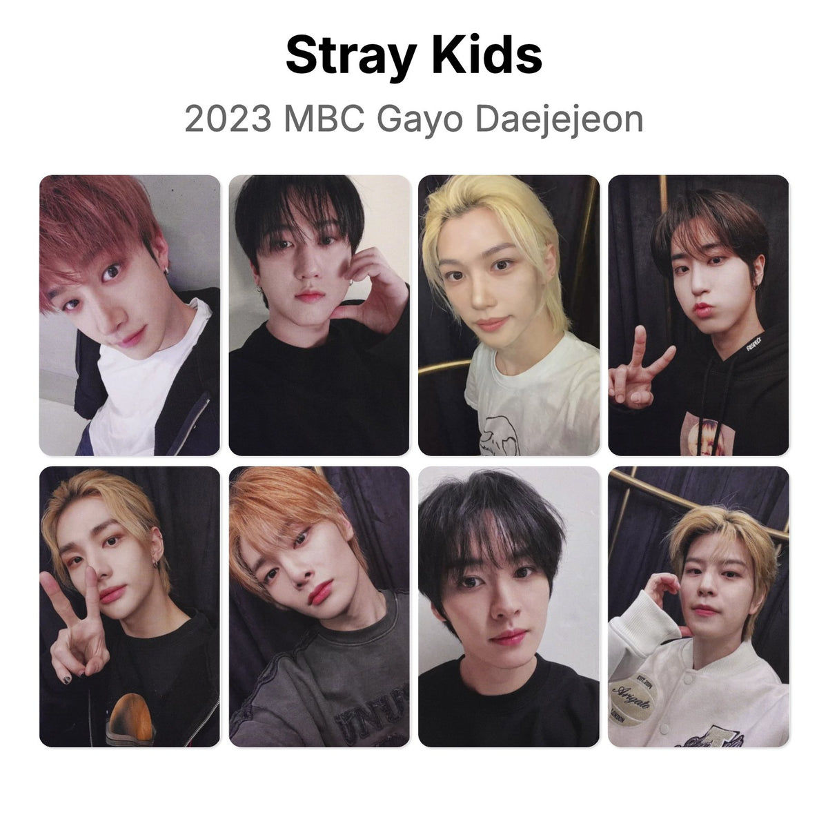 Stray Kids 2023 MBC Gayo Daejejeon Official Photocard