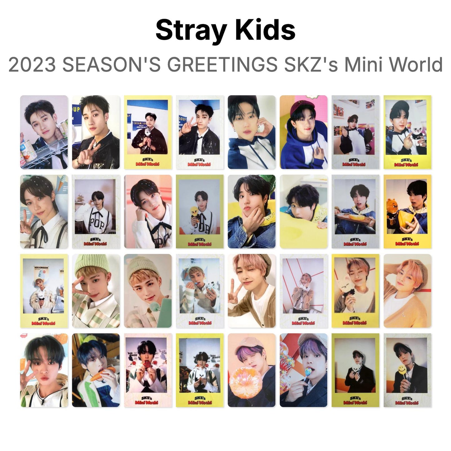 Stray Kids 2023 SEASON'S GREETINGS SKZ's Mini World Official Photocard